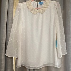 Cece soft sheer top